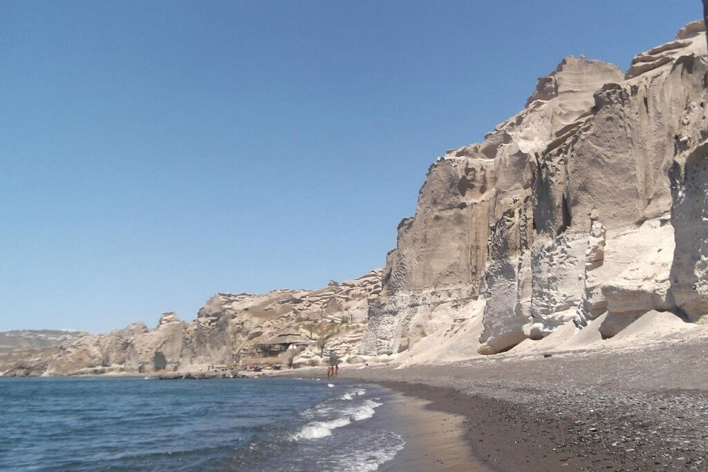 Cliffs at Vlychada Beach